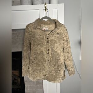 ANTHROPOLOGIE Pilcro Jacket Women The Fielder Quilted Distressed| size small